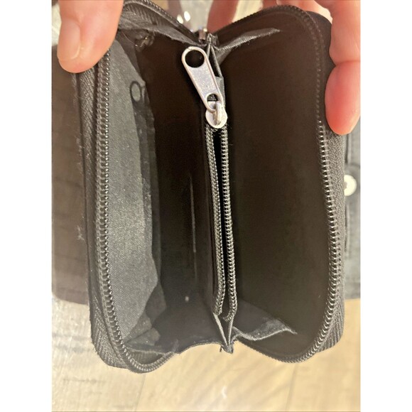 Vtg Y2K Jim Benton It's Happy Bunny NOT LISTENING Wallet Pink And Black 2000s - Picture 4 of 5